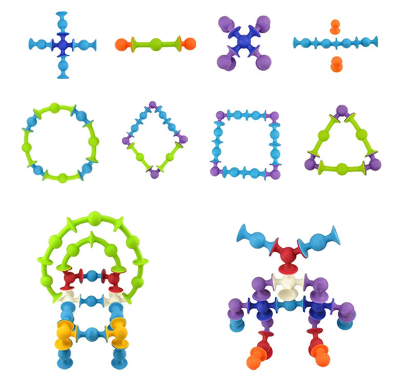 JOEY™️DIY Soft Silicone Building Blocks Sucker