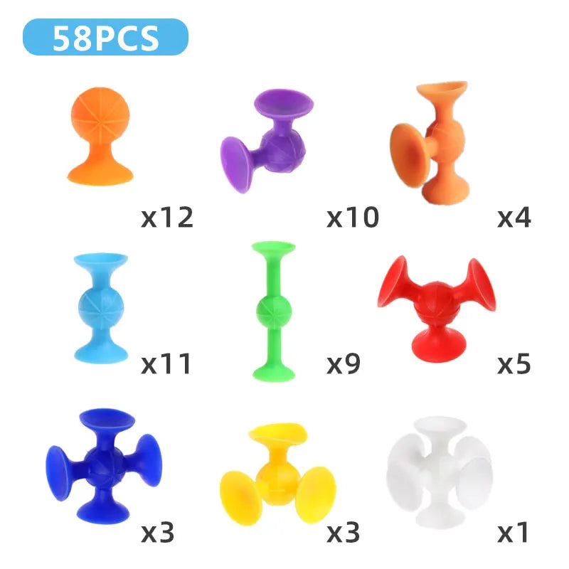 JOEY™️DIY Soft Silicone Building Blocks Sucker