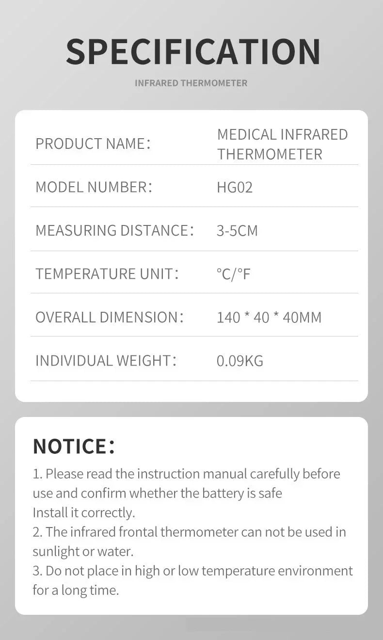JOEY™️ Medical Digital Infrared Thermometer
