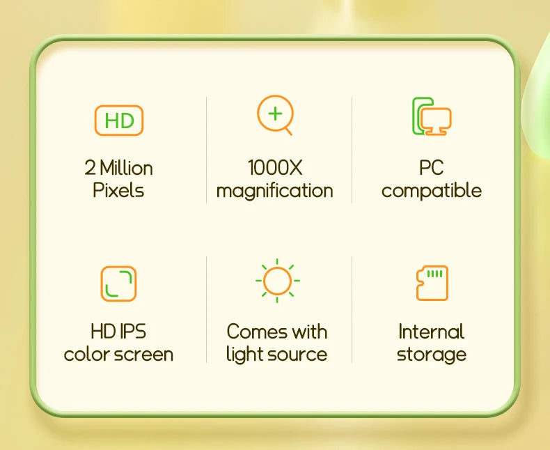 JOEY™️Kids Microscope With LED Screen